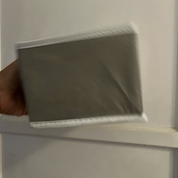 White Fabric Storage Organizer - Picture 3 of 3